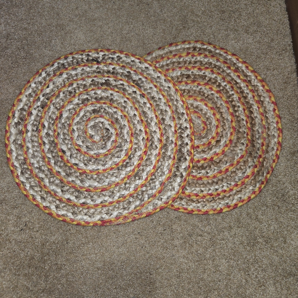 Round Woven Jute Placemats
